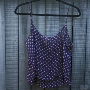[American Apparel] Sheer Dark Purple Chiffon Tank